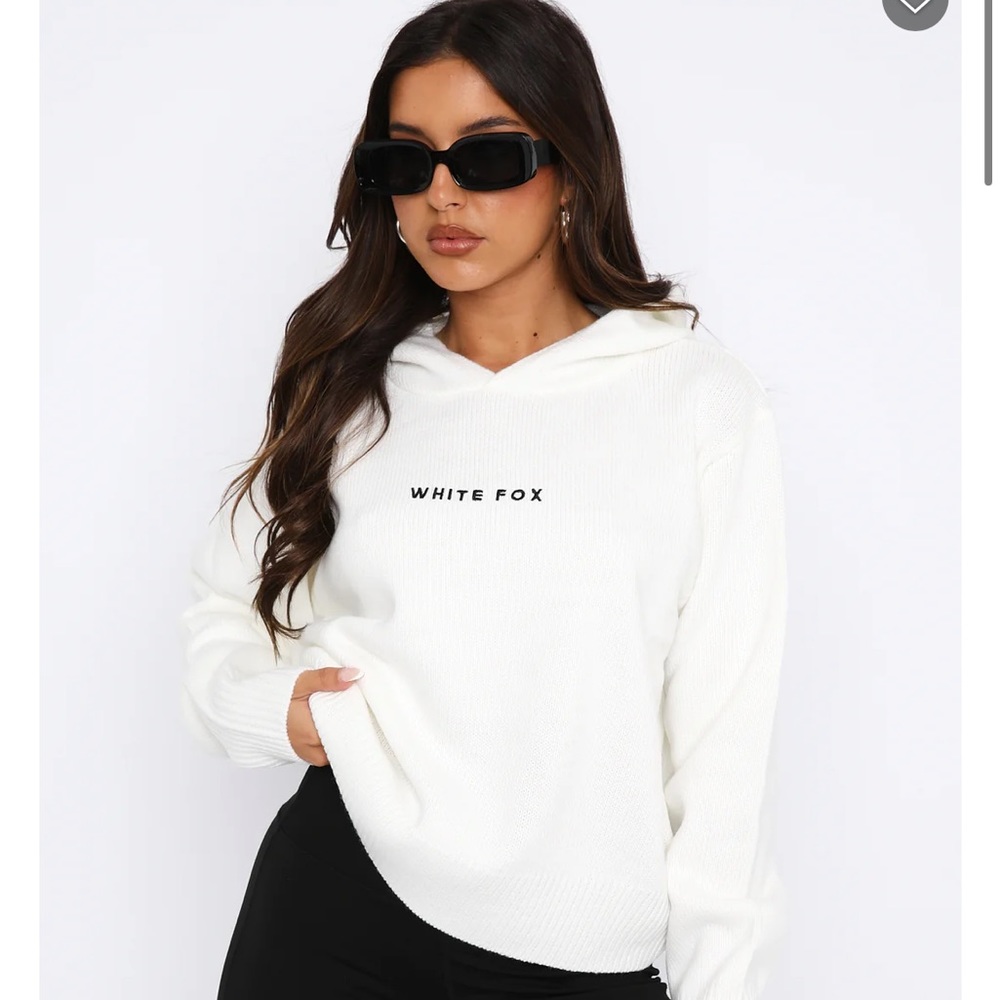 White Fox It’s Cool Knit Hoodie